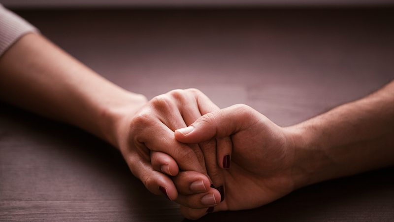 Holding hands